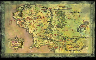 brown and green floral area rug, The Lord of the Rings, Middle-earth HD wallpaper