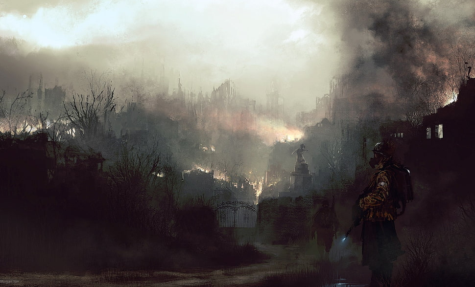 Fire,  Arson,  Person,  Form HD wallpaper