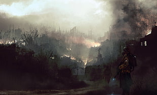 Fire,  Arson,  Person,  Form HD wallpaper