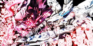 white and blue anime robot wallpaper, Knights of Sidonia, anime, mech