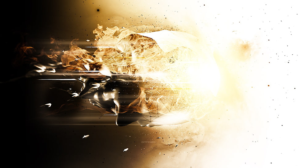 Explosion,  Debris,  Flying,  Form HD wallpaper