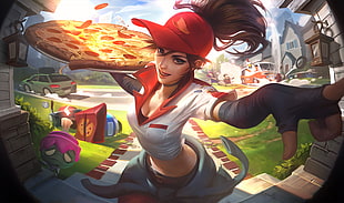 Pizza Delivery Sivir from League of Legends, Sivir, League of Legends, pizza, Amumu (League of Legends)
