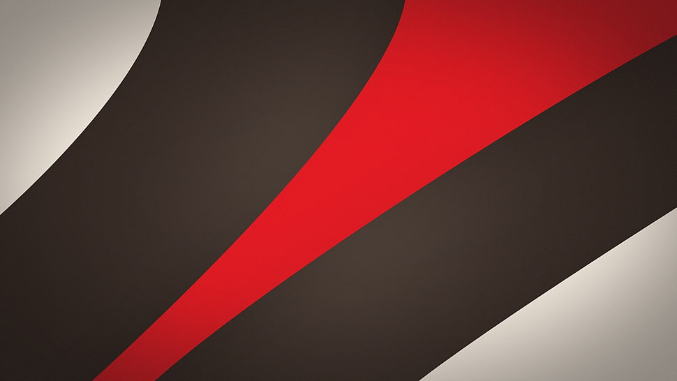 white, red ,and black logo HD wallpaper