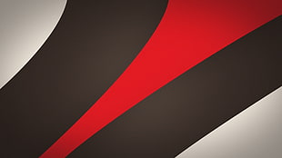 white, red ,and black logo