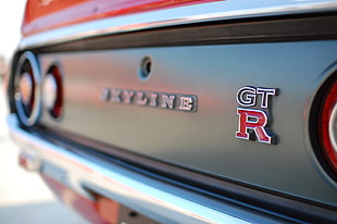red GTR Skyline car, car, Nissan, Nissan Skyline GT-R, vehicle