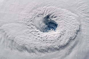 sand illustration, hurricane, Orbital Stations, clouds, spiral HD wallpaper