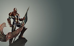 United States of America flag illustration, Marvel Comics, Iron Patriot HD wallpaper