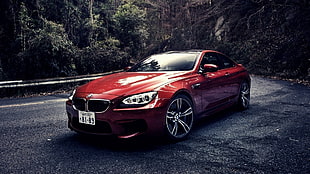 red BMW coupe, BMW