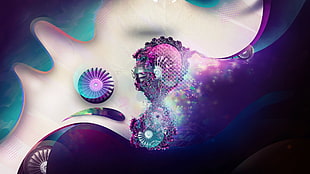 purple wave effect artowkr