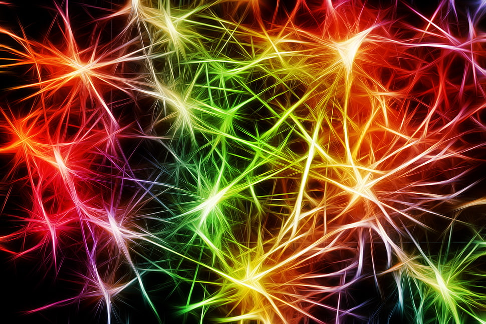red, green, and yellow digital wallpaper HD wallpaper