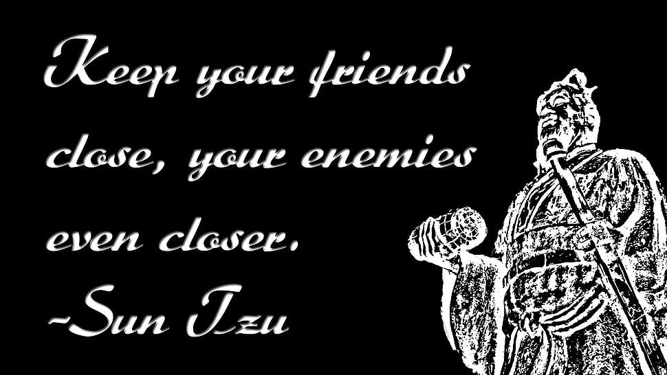 keep your friends close, your enemies even closer HD wallpaper