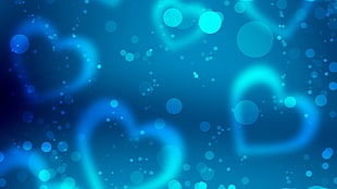 blue heart wallpaper