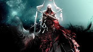 Assassin's Creed poster, video games, Assassin's Creed, Ezio Auditore da Firenze, Assassin's Creed: Brotherhood HD wallpaper