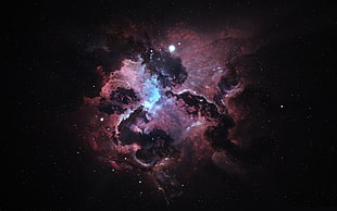 galaxy illustration, space, nebula