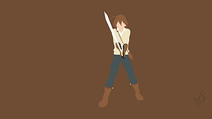 swordsman illustration, anime, Akame ga Kill!, Tatsumi, anime vectors HD wallpaper