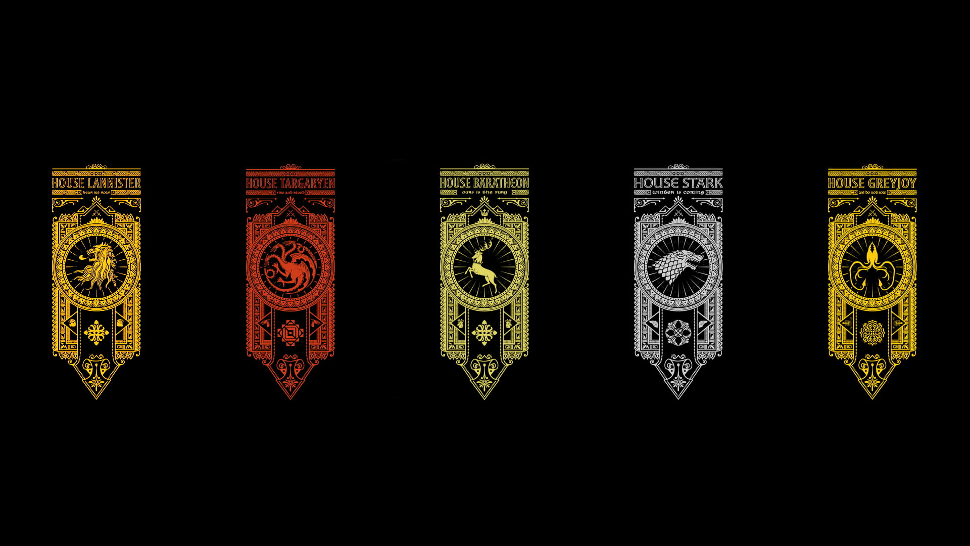 Game of Thrones wallpapers, Game of Thrones, sigils
