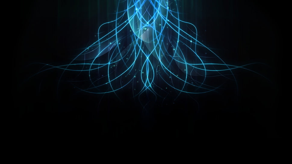 blue background, abstract HD wallpaper