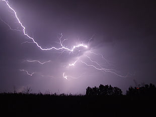 time lapse photo of lightning HD wallpaper