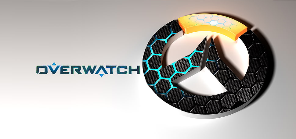 Overwatch logo, Overwatch, render, CGI, digital art HD wallpaper