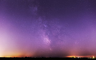 purple starfield, sky, stars