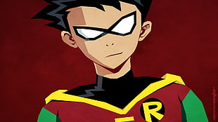 Robin from DC illustration, Teen Titans, Robin (character) HD wallpaper