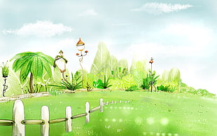 green forest illustration
