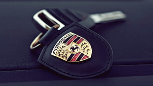 black Porsche key, car, keys, Porsche