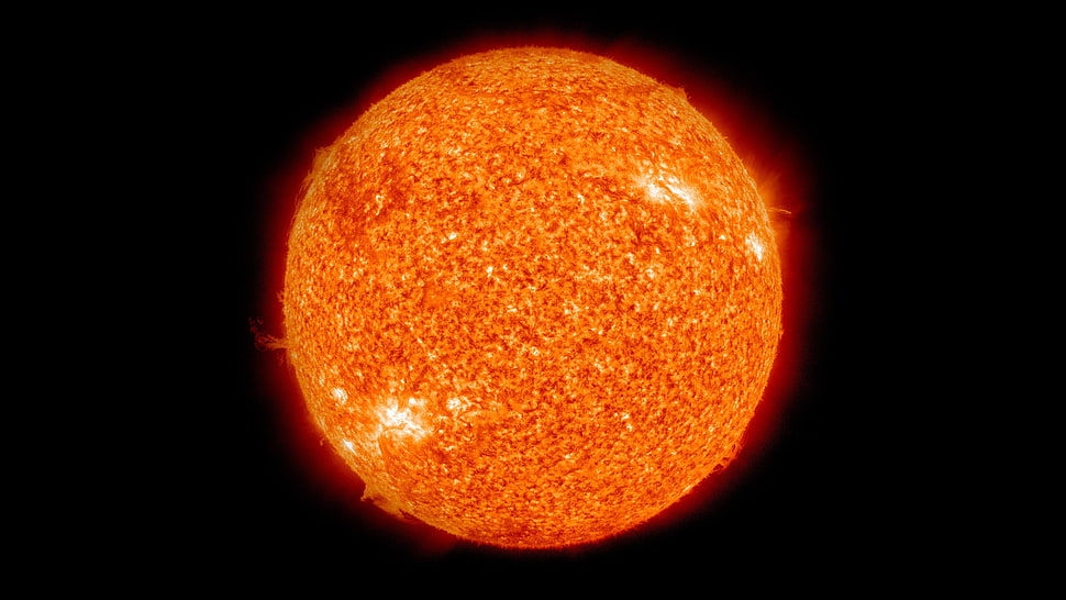 sun digital wallpaper, Sun, space, minimalism HD wallpaper