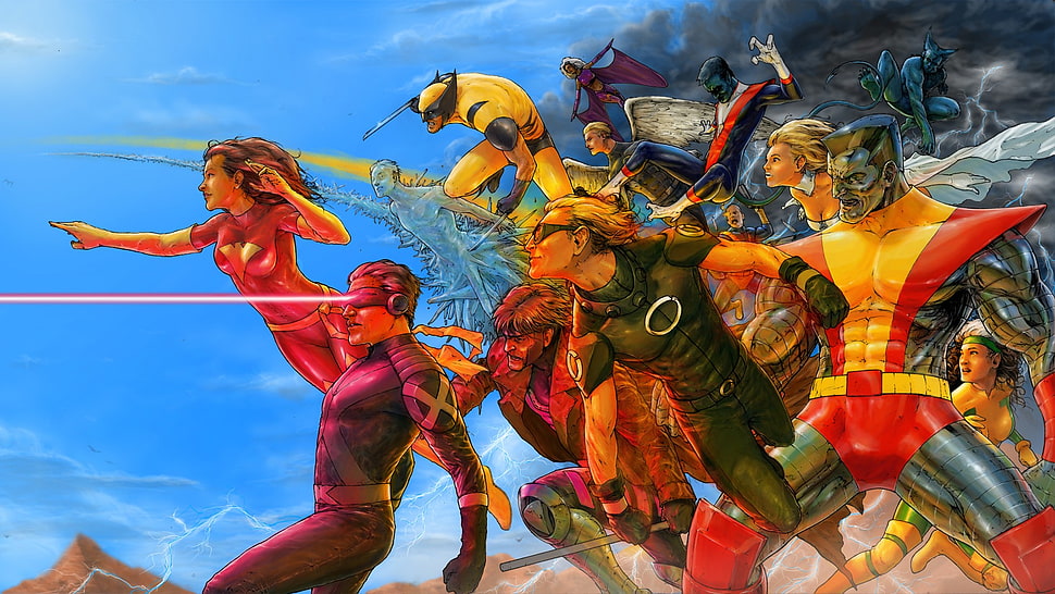 Marvel X-Men illustration HD wallpaper