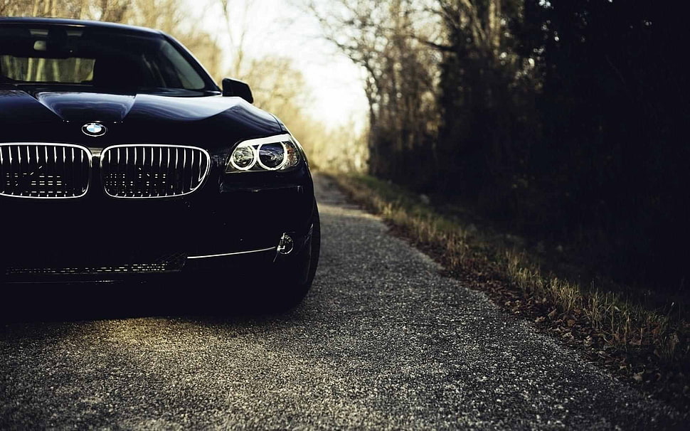 black BMW car, car, BMW, black cars, BMW M3  HD wallpaper
