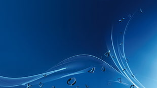 blue wallpaper, PlayStation 4, video games, PlayStation HD wallpaper