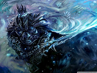 monster character illustration,  World of Warcraft, Lich King