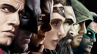 Justice League, comic books, artwork, Superman