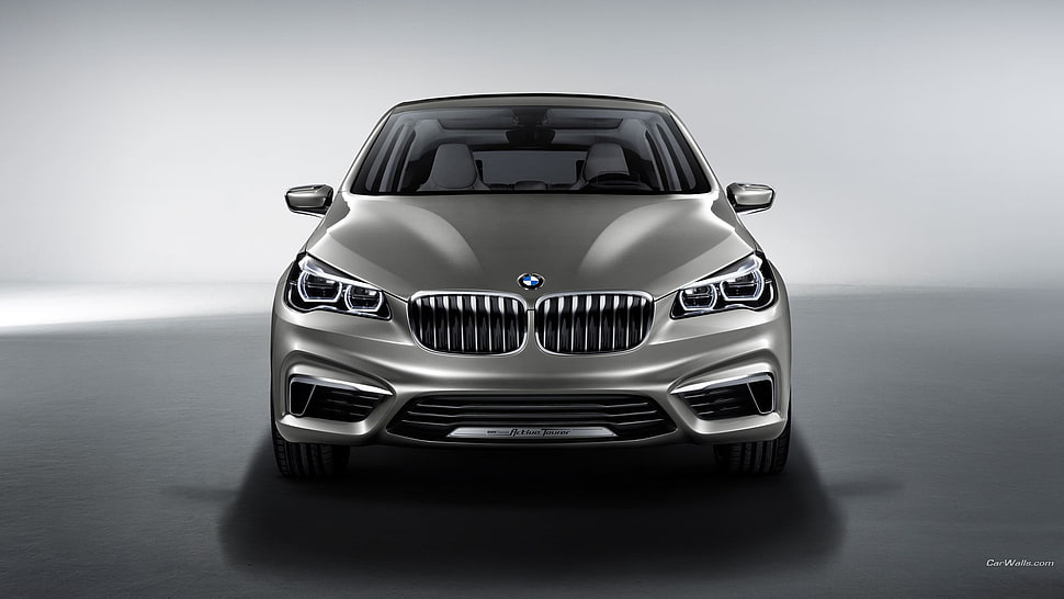 gray BMW car, BMW Active, car HD wallpaper