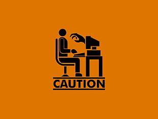 computer user Caution logo