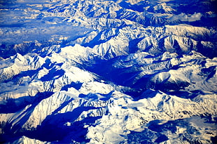 aerial photo of rock mountain, Alps, landscape, mountains