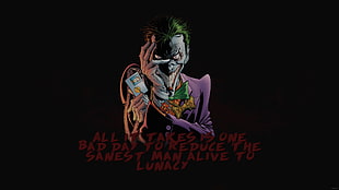The Joker wallpaper, Joker, Batman Begins, quote