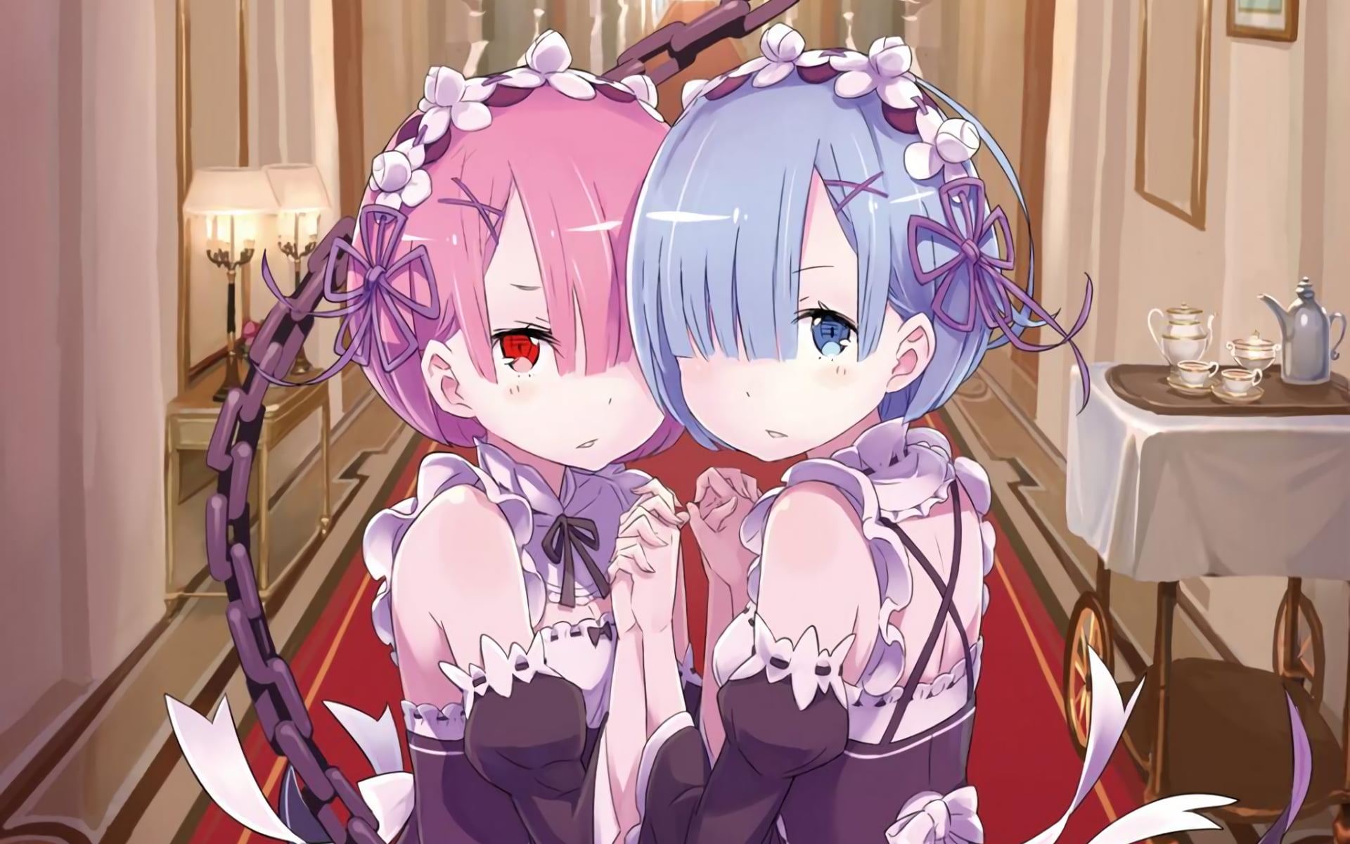Blue and Pink Hair Anime Twins: 10 Best Moments - wide 6