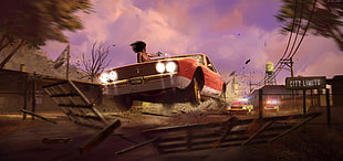 red coupe online game wallpaper