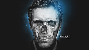 House skull graphic digitalwallpaper