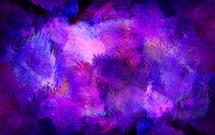 purple abstract painting, Paint, Stains, Purple HD wallpaper