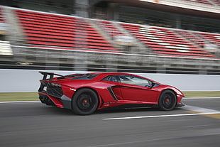 red Lamborghini luxury car HD wallpaper