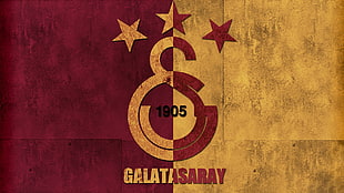 1905 Galatasaray logo, Galatasaray S.K., soccer clubs, Turkish HD wallpaper