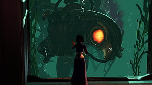 female animated character wallpaper, digital art, video games, BioShock, BioShock Infinite