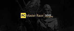 PC Master Race logo, PC gaming, PC Master  Race, Geralt of Rivia, The Witcher HD wallpaper