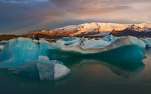 white iceberg, landscape