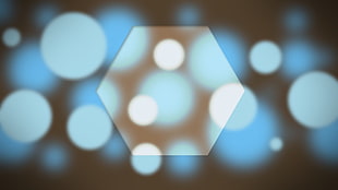 bokeh light, minimalism, bokeh, hexagon HD wallpaper