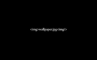 text on black background, computer