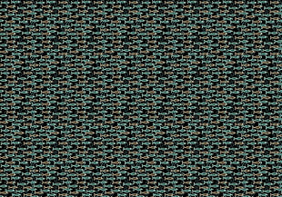 green and brown fishes pattern