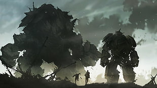 game poster, fantasy art, Shadow of the Colossus, video games